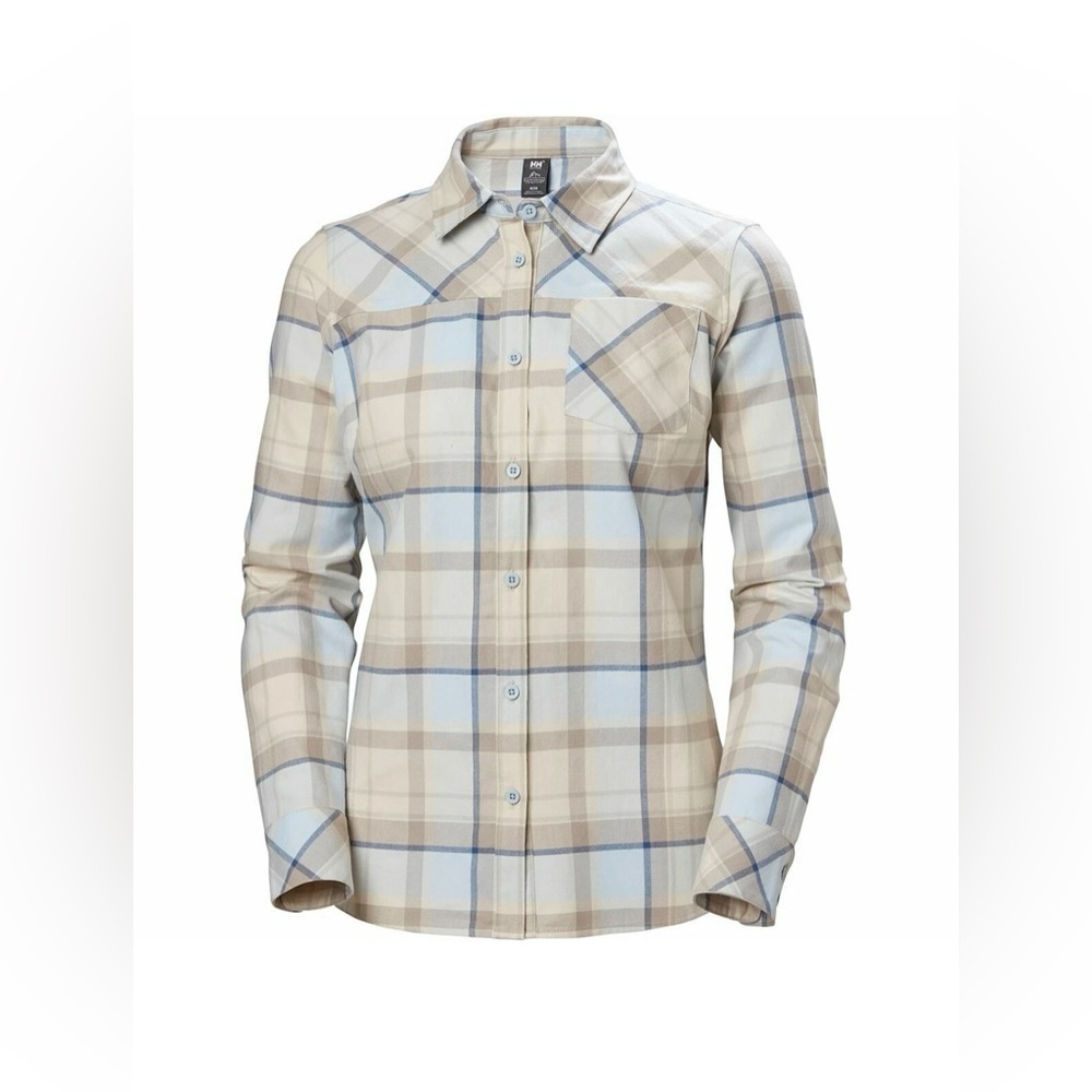 NWT Helly Hansen Classic Check LS Shirt 100% Cotton Size Medium Button Down